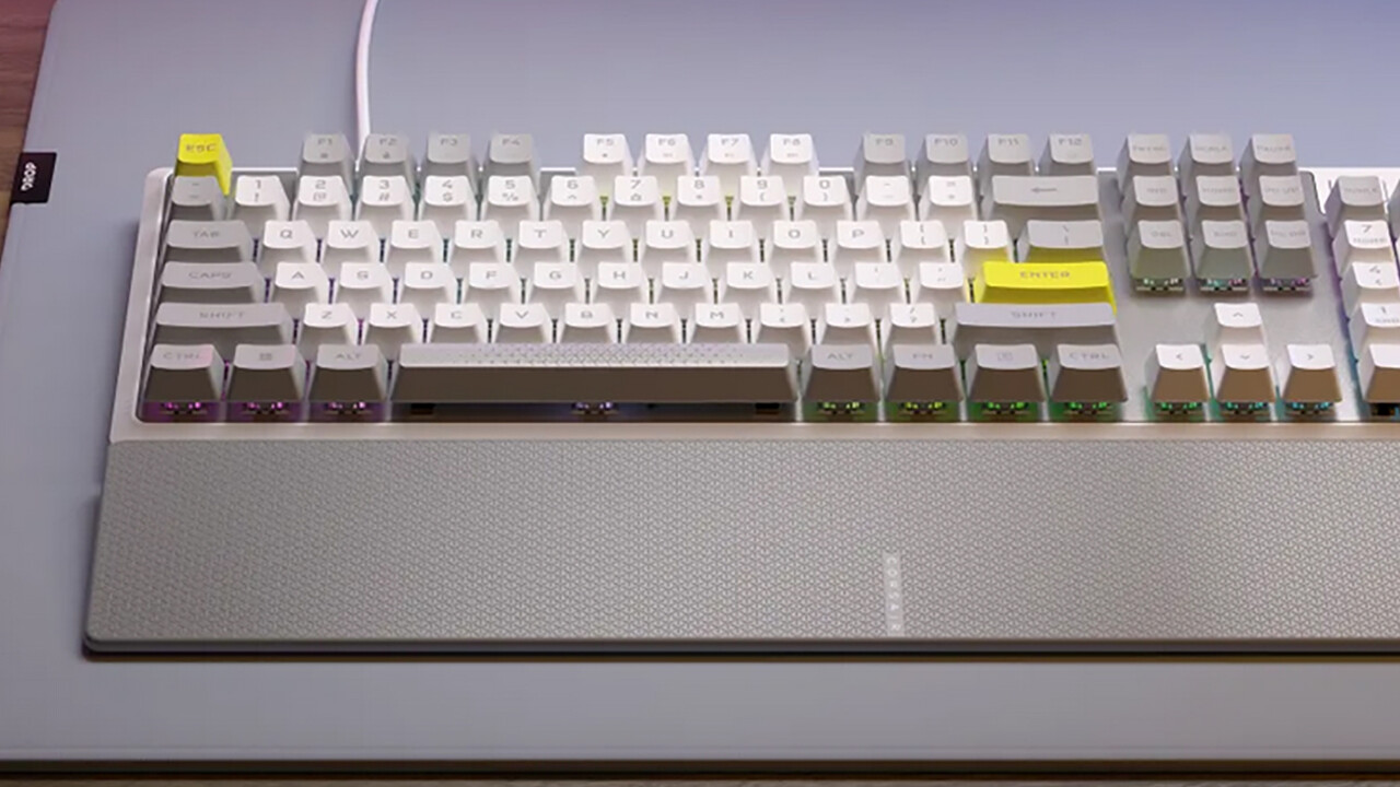 Corsair K70 Core SE: „Budget“-Tastatur in Weiß-Grau mit Neonakzenten