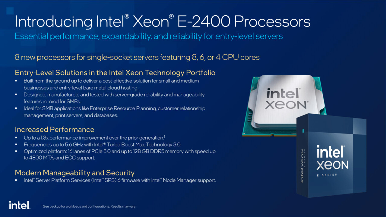 Intel Raptor Lake-E: Xeon E-2400 für LGA 1700 nutzt nur P-Cores (ohne AVX-512)