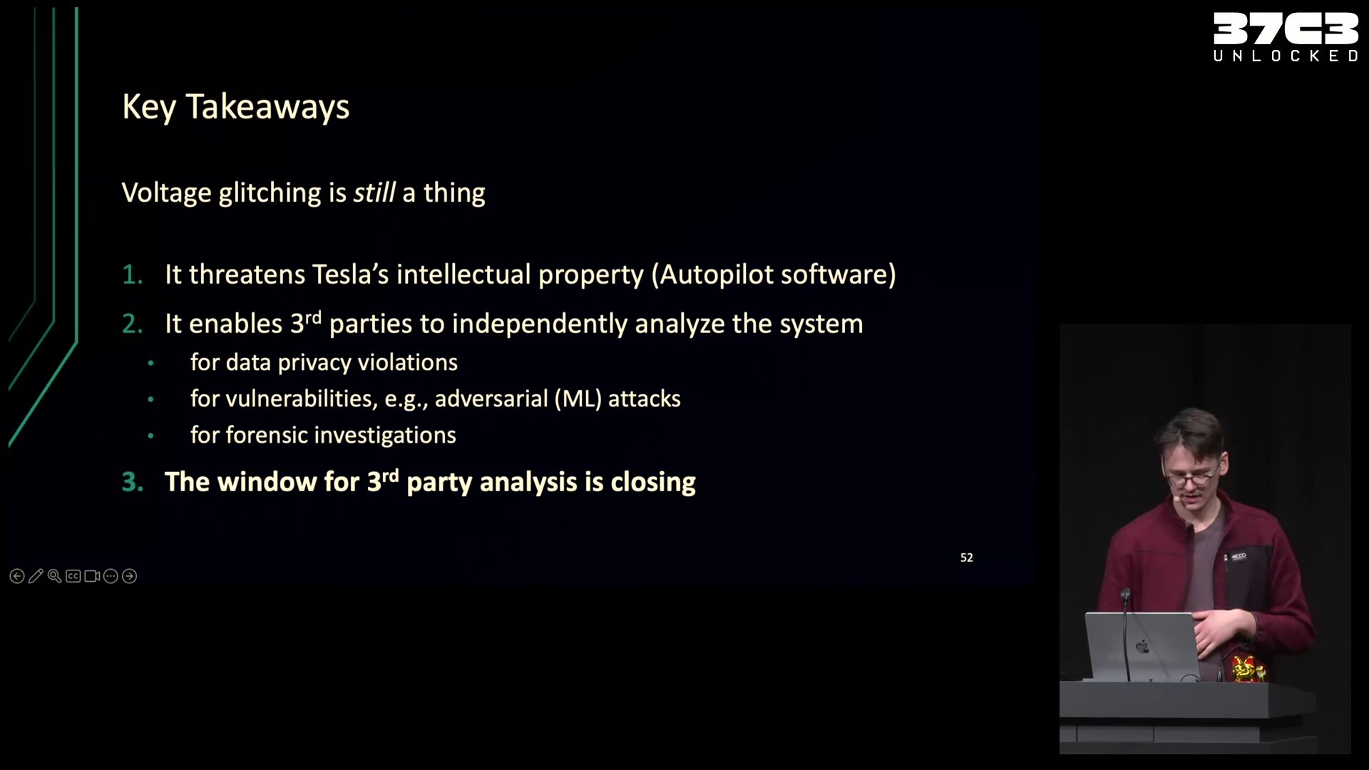 Back in the Driver's Seat: Recovering Critical Data from Tesla Autopilot Using Voltage Glitching