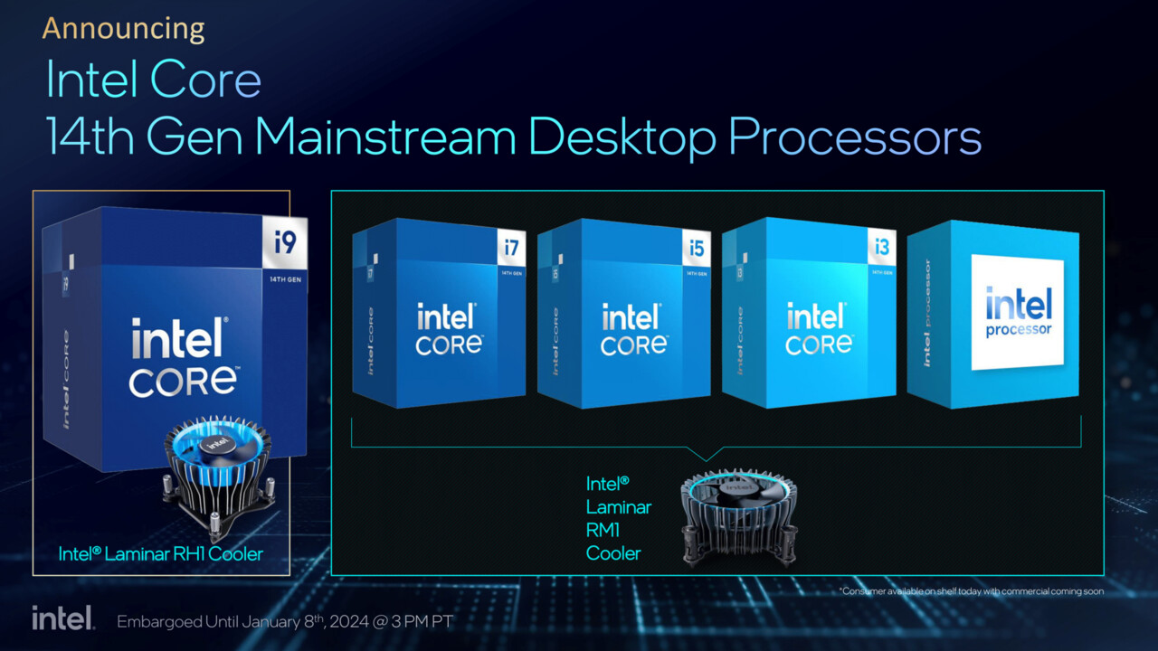 Intel Core i-14000: 18 neue Desktop-CPUs ersetzen Vorgänger zum gleichen Preis