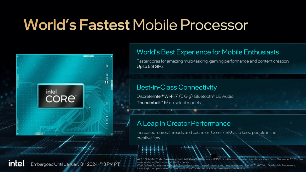 Intels Notebook-CPUs für 2024: „Core mobile Series 1“ und „HX“ ergänzen Core Ultra
