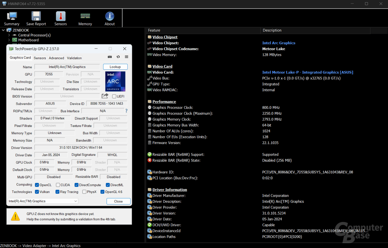 Intel Core Ultra 7 155H im Gaming-Test - ComputerBase