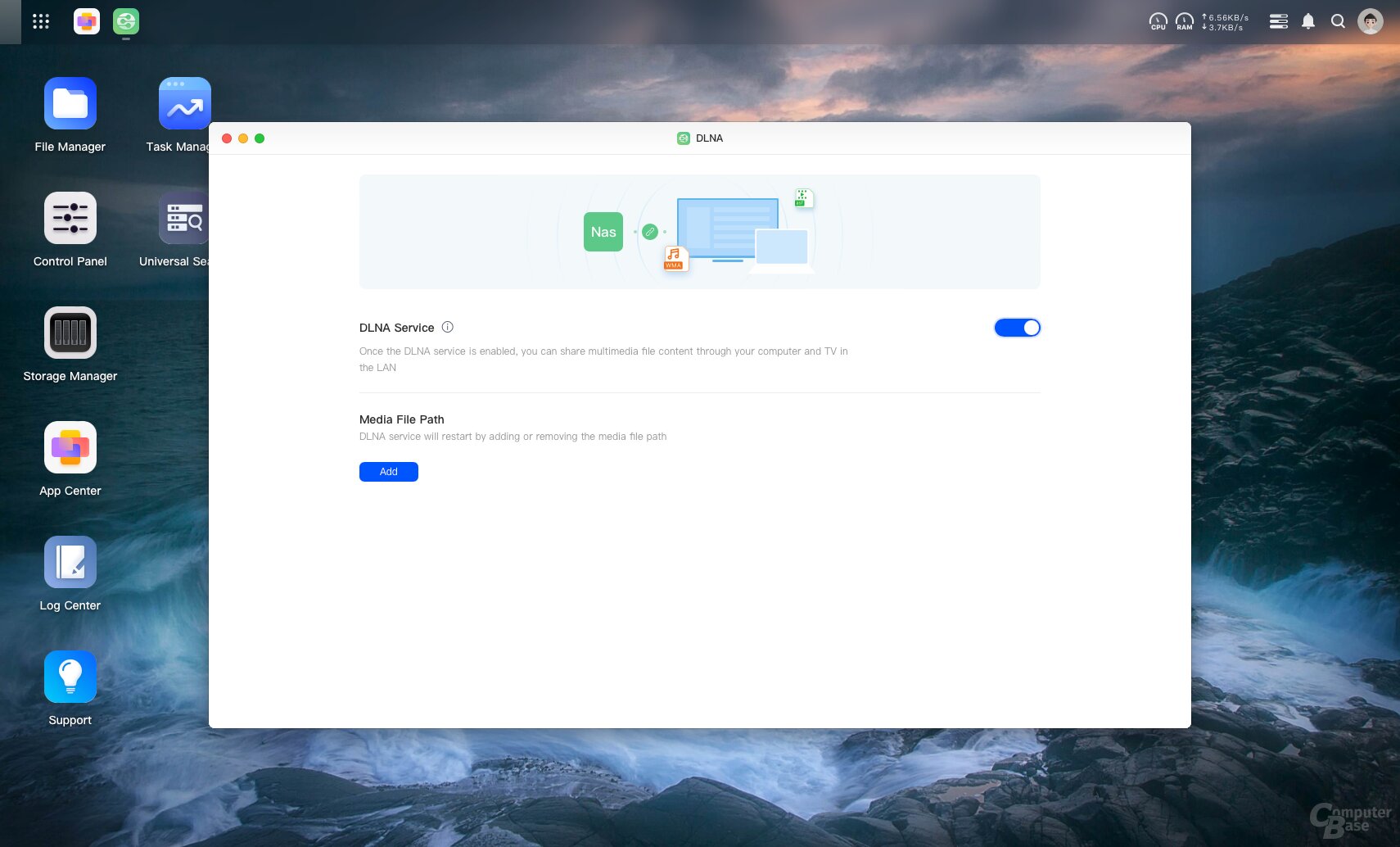 DLNA auf dem DXP4800