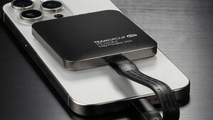 PD20M Mag Portable: Externe SSD hält sich magnetisch am iPhone fest