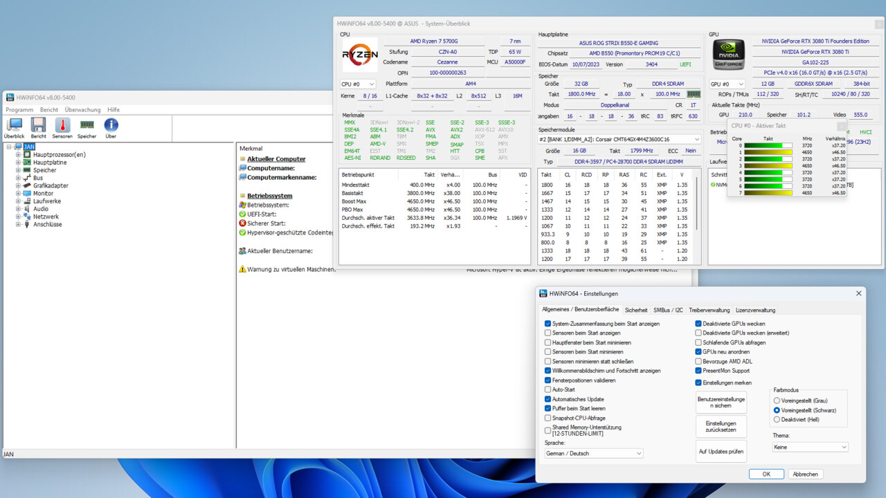 HWiNFO v8.00: Neuer Meilenstein mit OSD-Drops für Windows XP und Vista