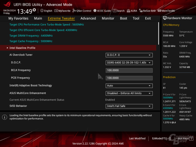 Intel Baseline Profile: BIOS-Updates gegen instabile K-CPUs - ComputerBase
