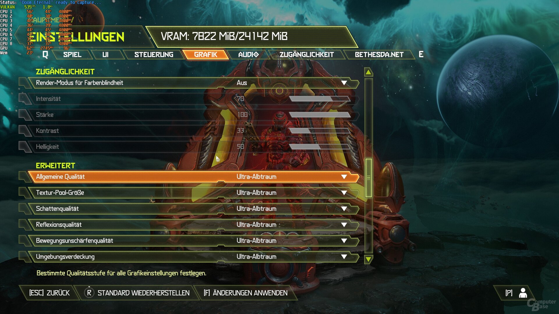 Doom: Eternal Einstellung 3