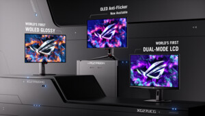 Neue Asus-Monitore: Erstmals Dual-Mode bei LCD und ein Glossy-OLED-Modell