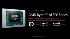 AMD Ryzen AI 300: Zen-5(c)-APU mit RDNA 3.5 und 50-TOPS-NPU für den Copilot+
