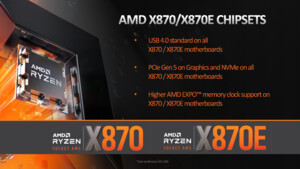 AMD X870E und X870: Die „neuen“ Chipsätze im Vergleich mit den Vorgängern