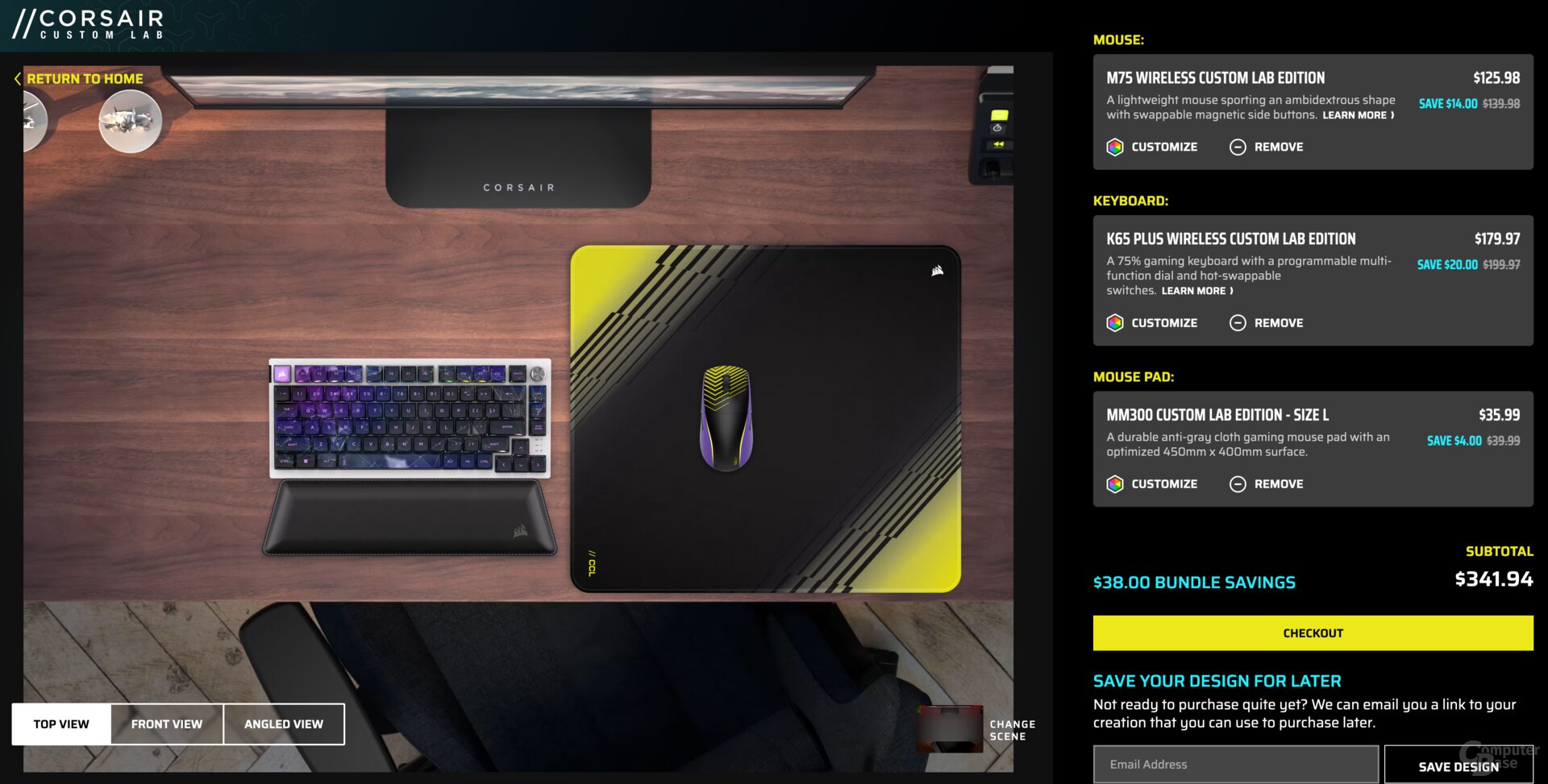 Am liebsten verkauft Corsair Bundles aus bunten Produkten