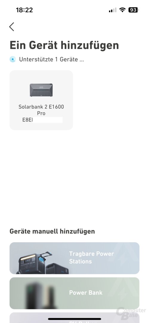 Inbetriebnahme Anker Solix Solarbank 2 Pro in der Anker-App