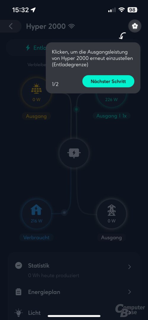 Inbetriebnahme des Zendure Hyper 2000 in der App