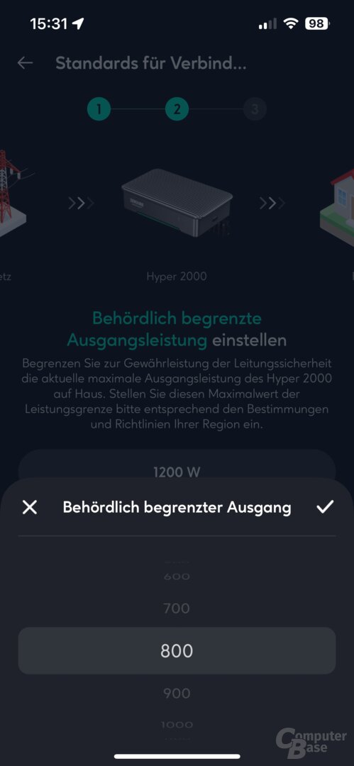 Inbetriebnahme des Zendure Hyper 2000 in der App