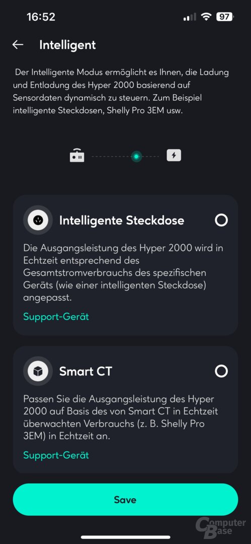 Steuerung des Hyper 2000 über Smart Meter