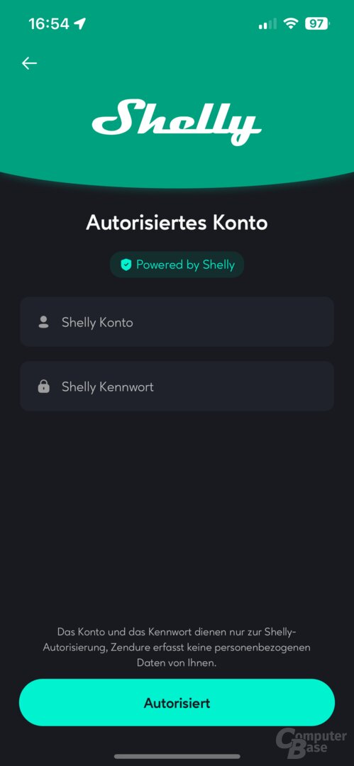 Shelly-Verknüpfung in der Zendure-App