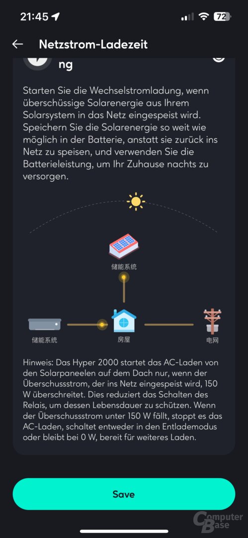 Steuerung des Hyper 2000 über dynamische Strompreise