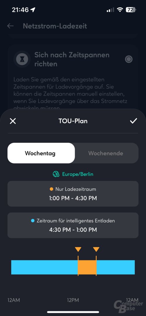 Steuerung des Hyper 2000 über Zeitpläne