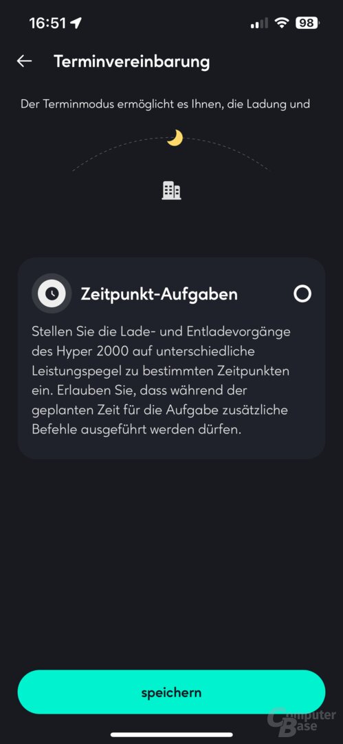 Steuerung des Hyper 2000 nach Zeitplänen