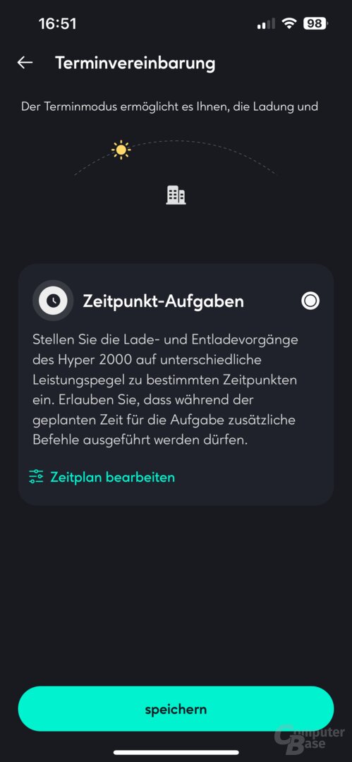 Steuerung des Hyper 2000 nach Zeitplänen