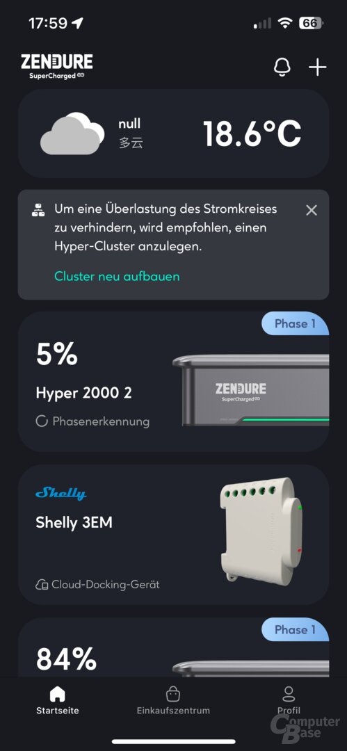 Phasenerkennung der beiden Hyper 2000