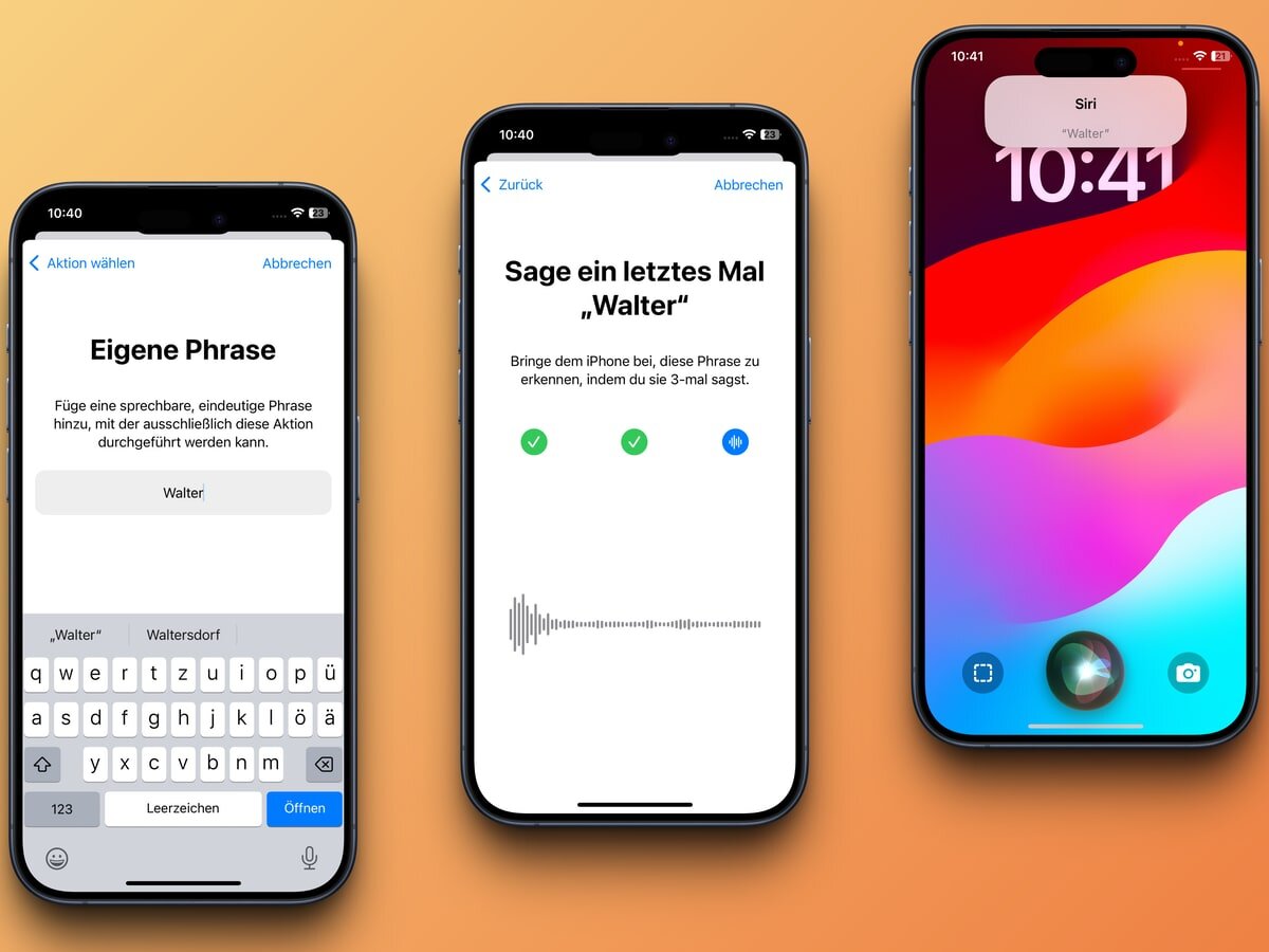 Siri reagiert jetzt auf „Walter“