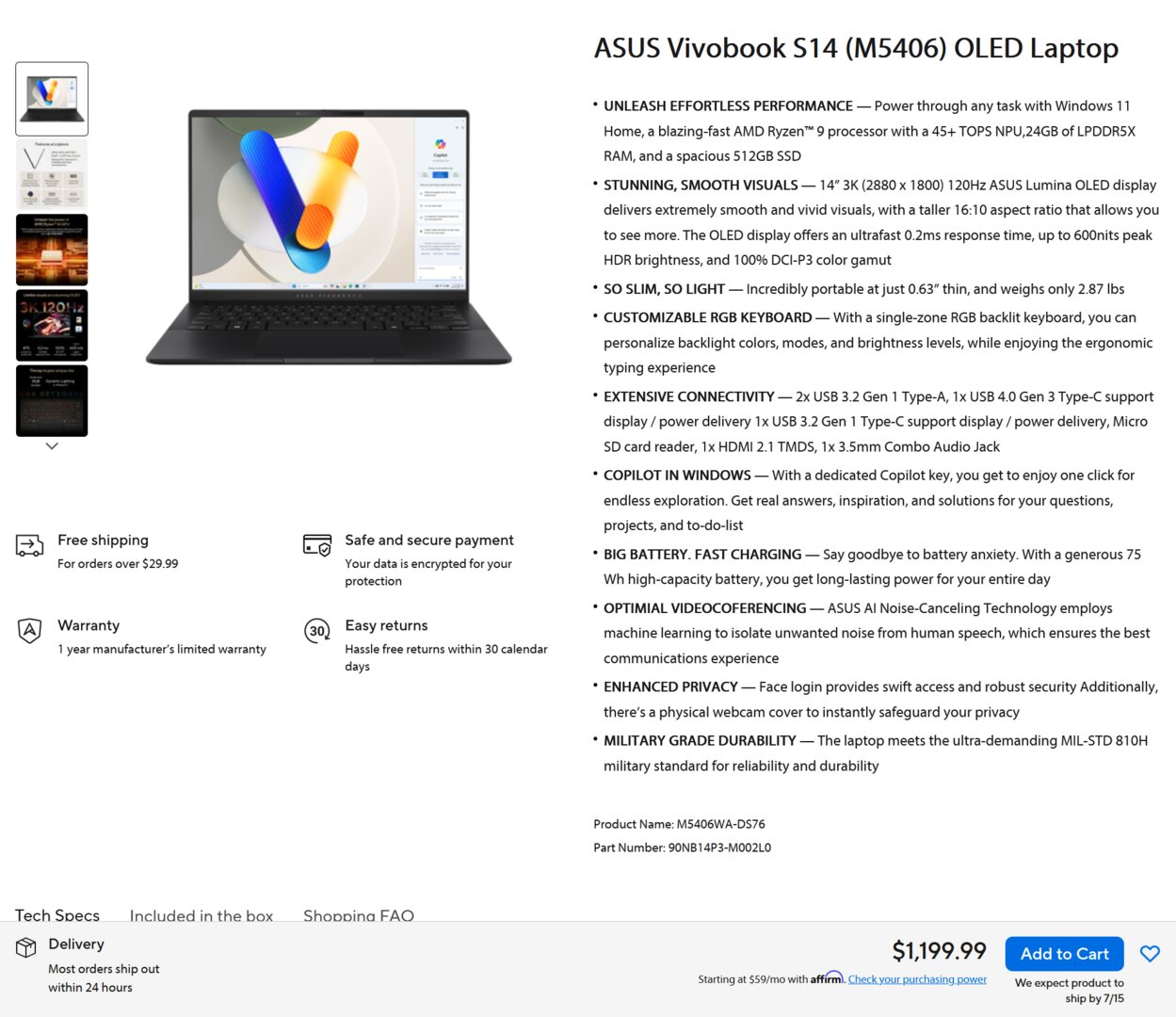 Asus nennt den 15. Juli als Liefertermin
