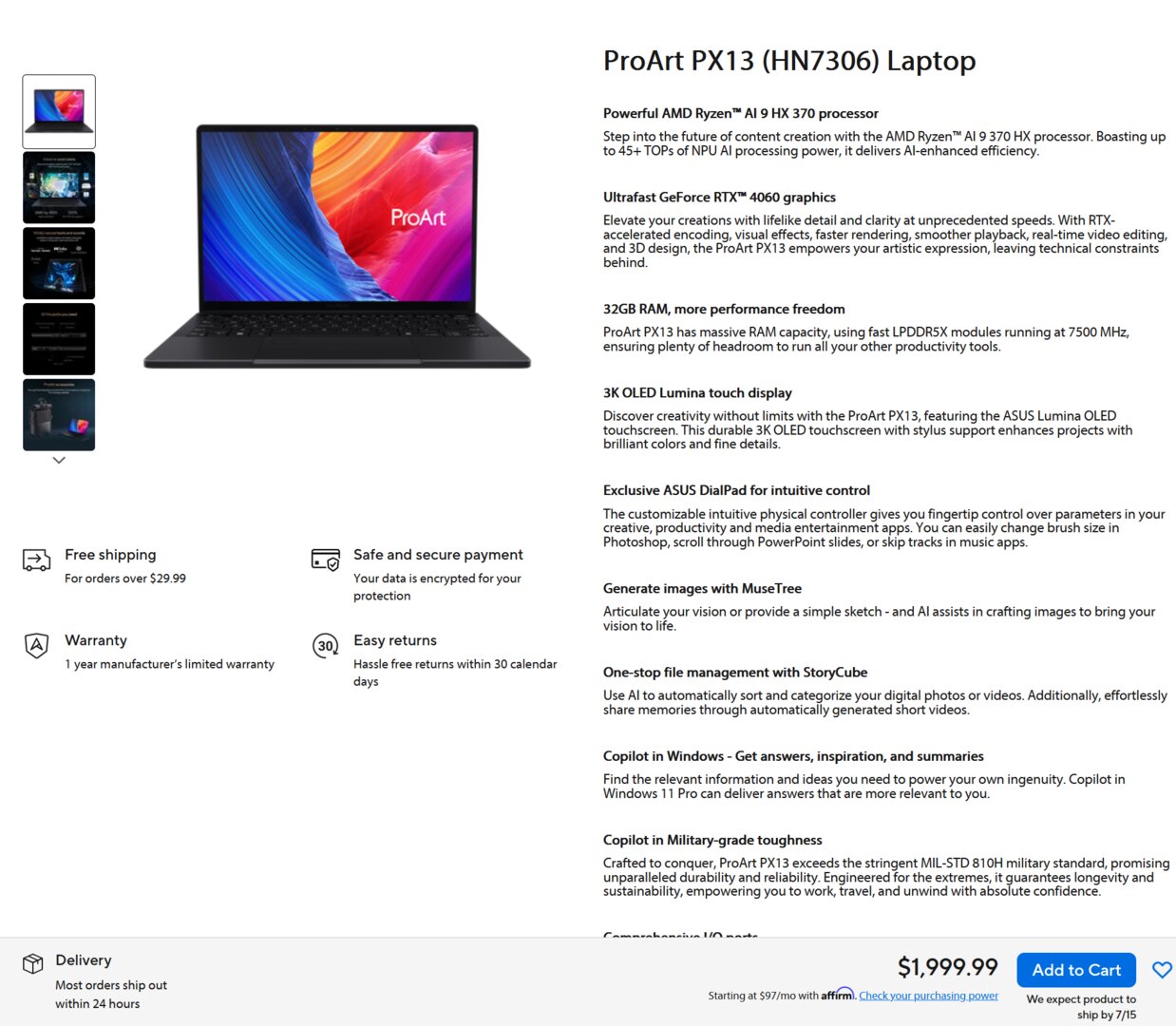Asus nennt den 15. Juli als Liefertermin