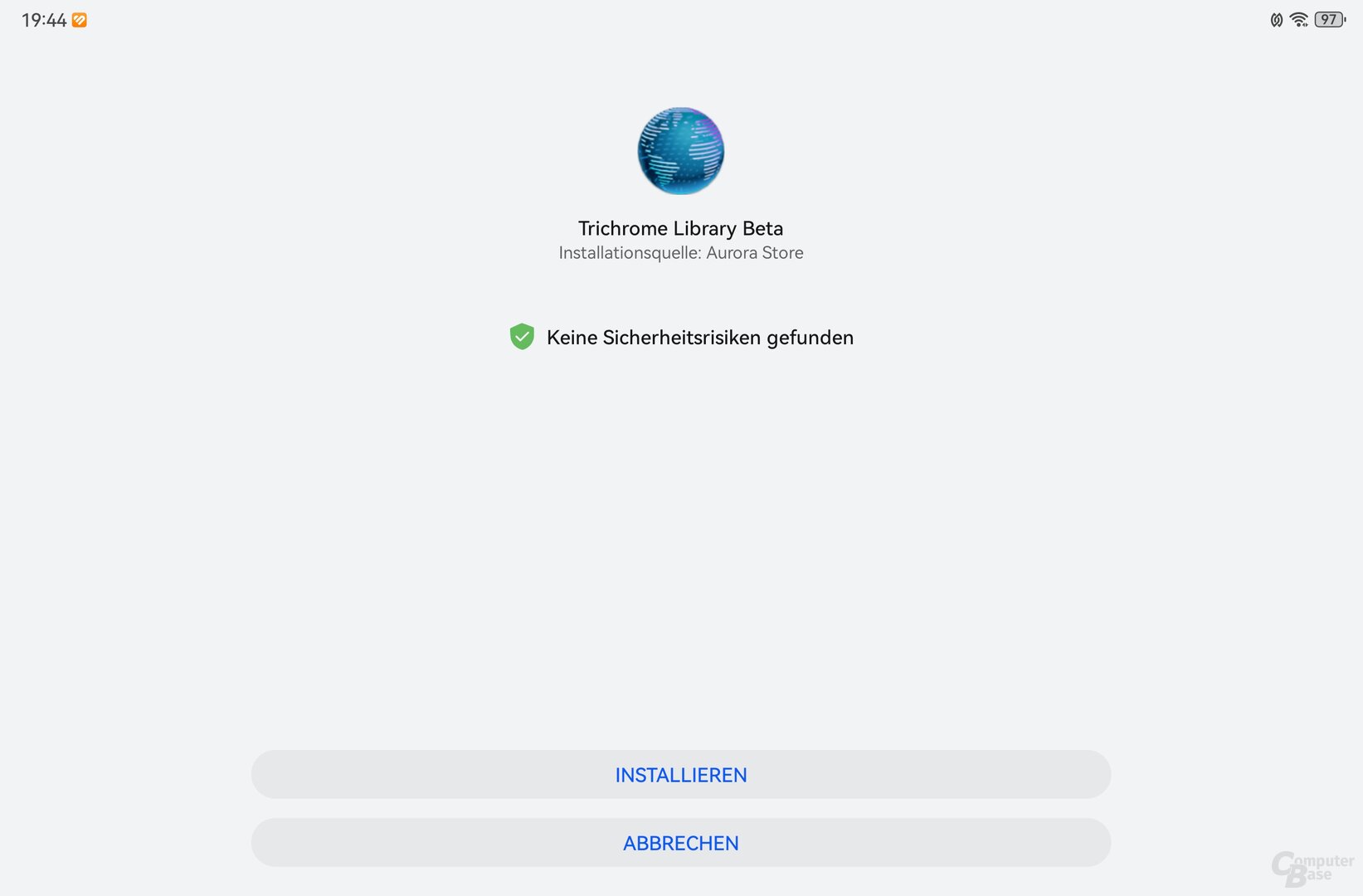 Trichrome Library Beta ebenfalls installieren