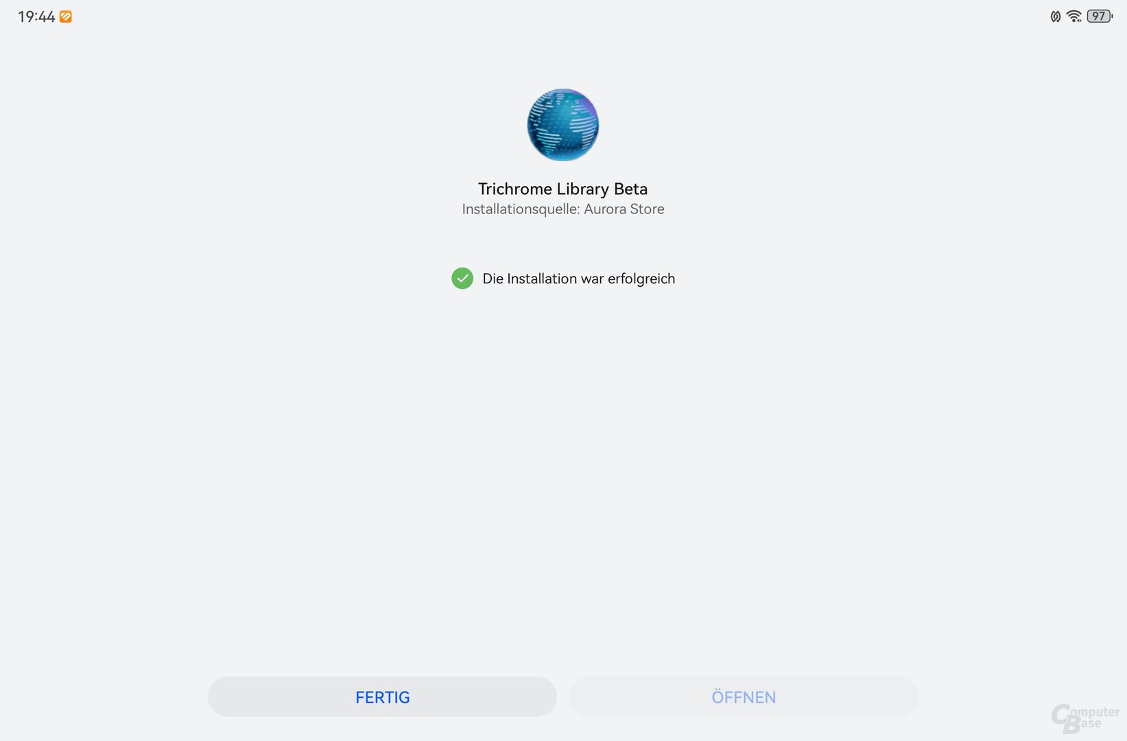Trichrome Library Beta ebenfalls installieren