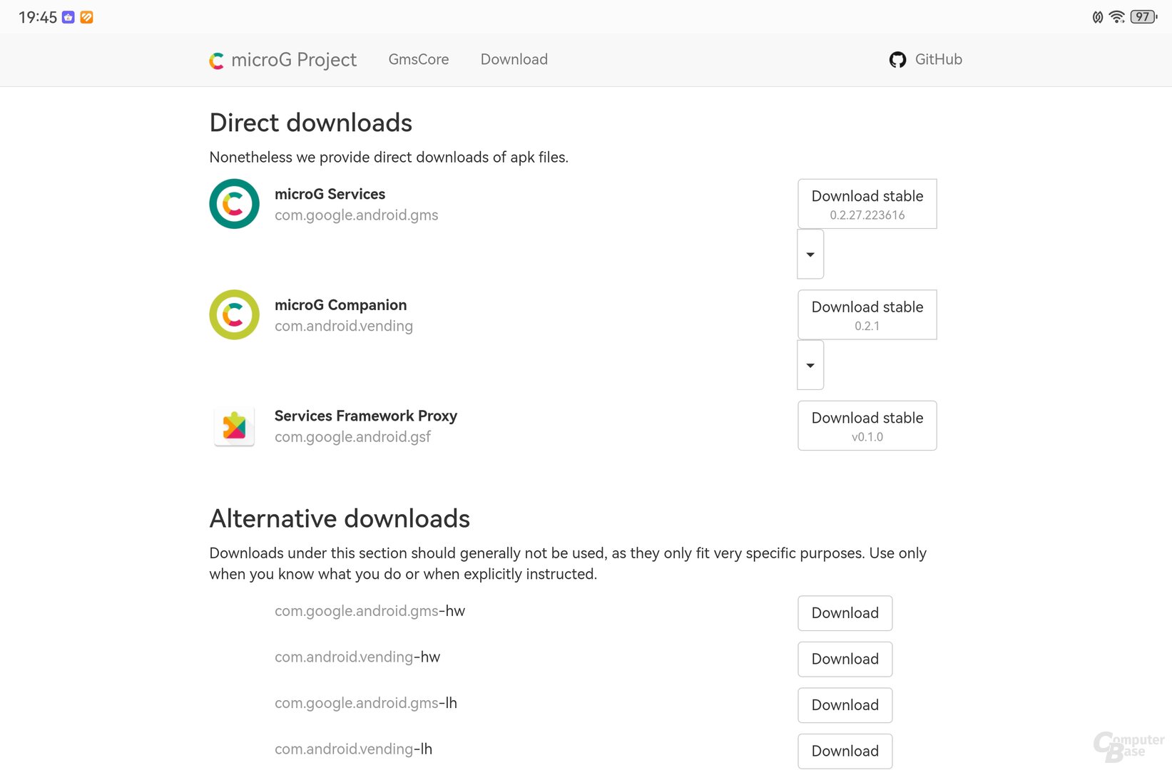 microG Services Framework Proxy installieren