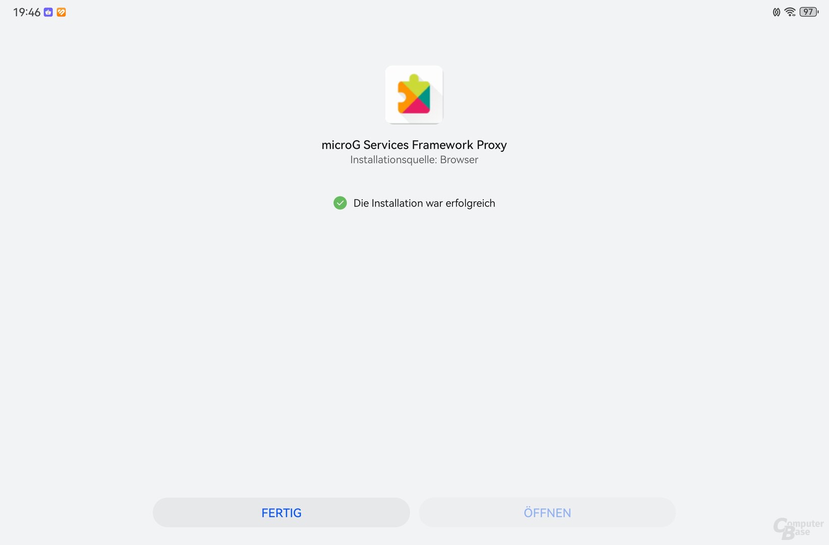 microG Services Framework Proxy installieren