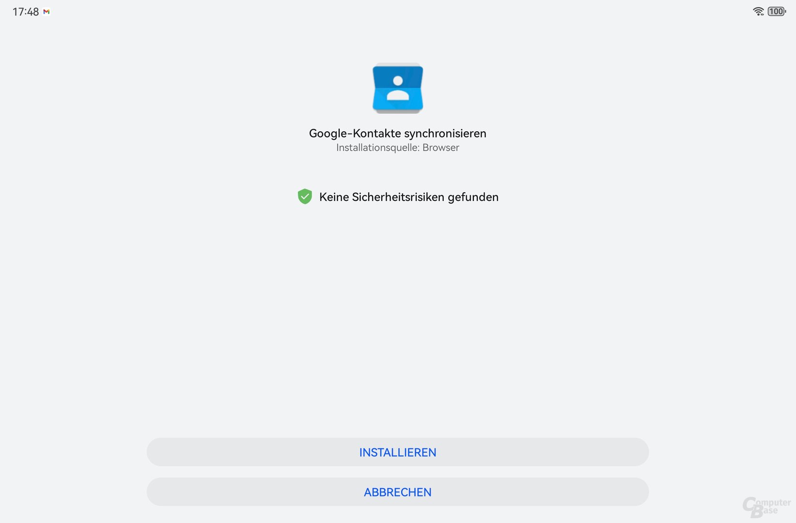 Google Contacts Sync installieren