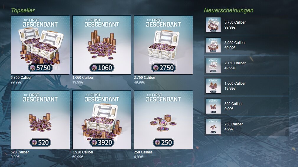 Primer descendiente: tienda del juego