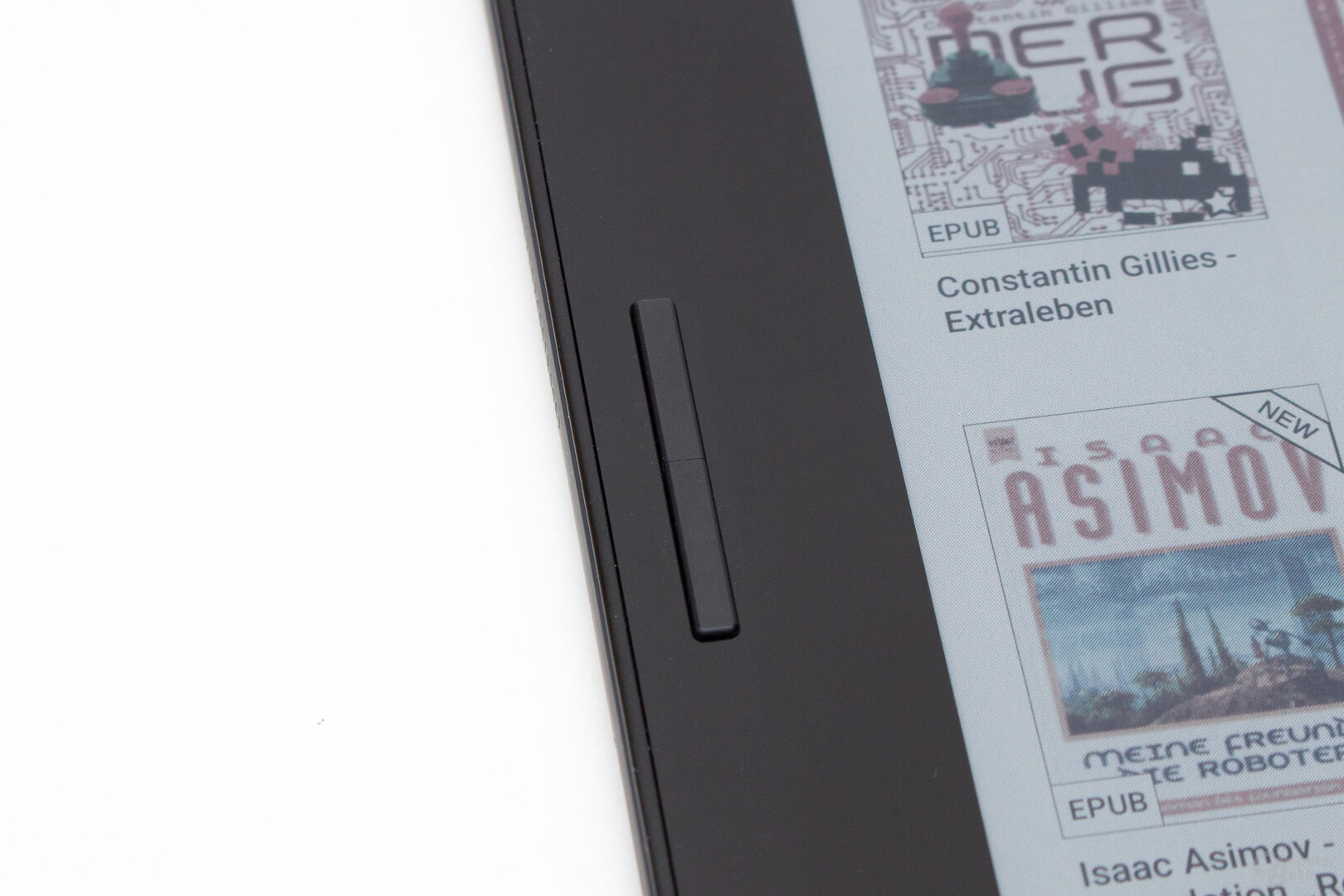 Die beiden Tasten sind beim Boox Go Color 7 mehrfach belegbar