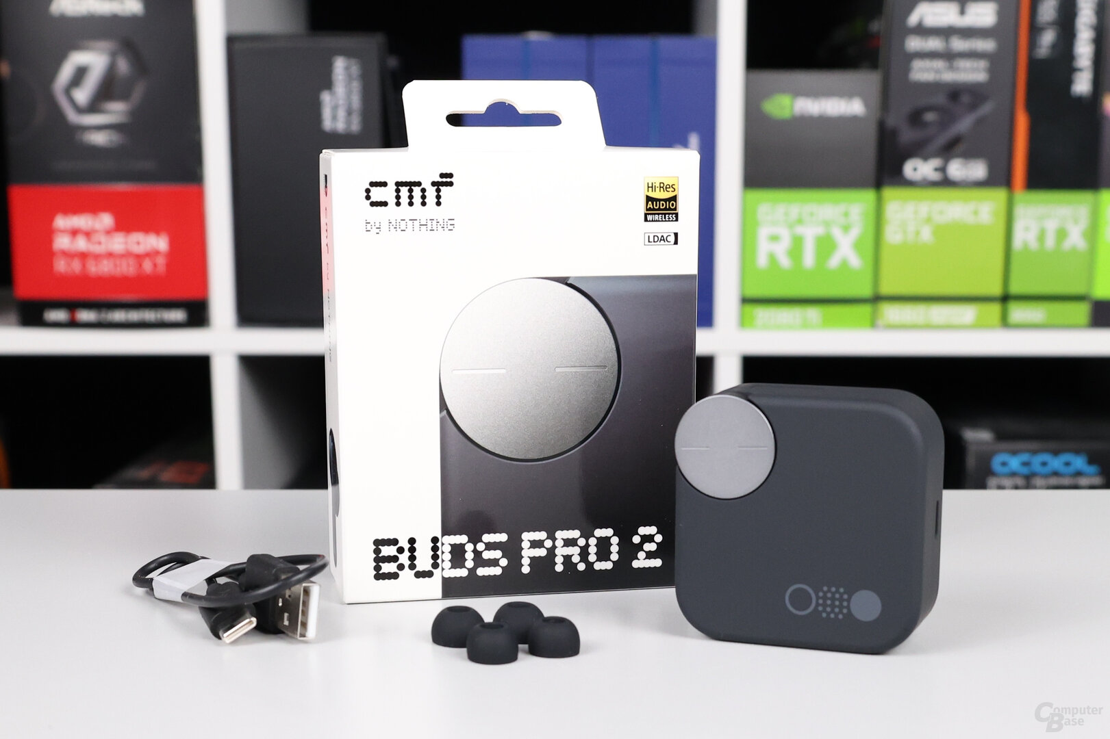 Lieferumfang der CMF Buds Pro 2