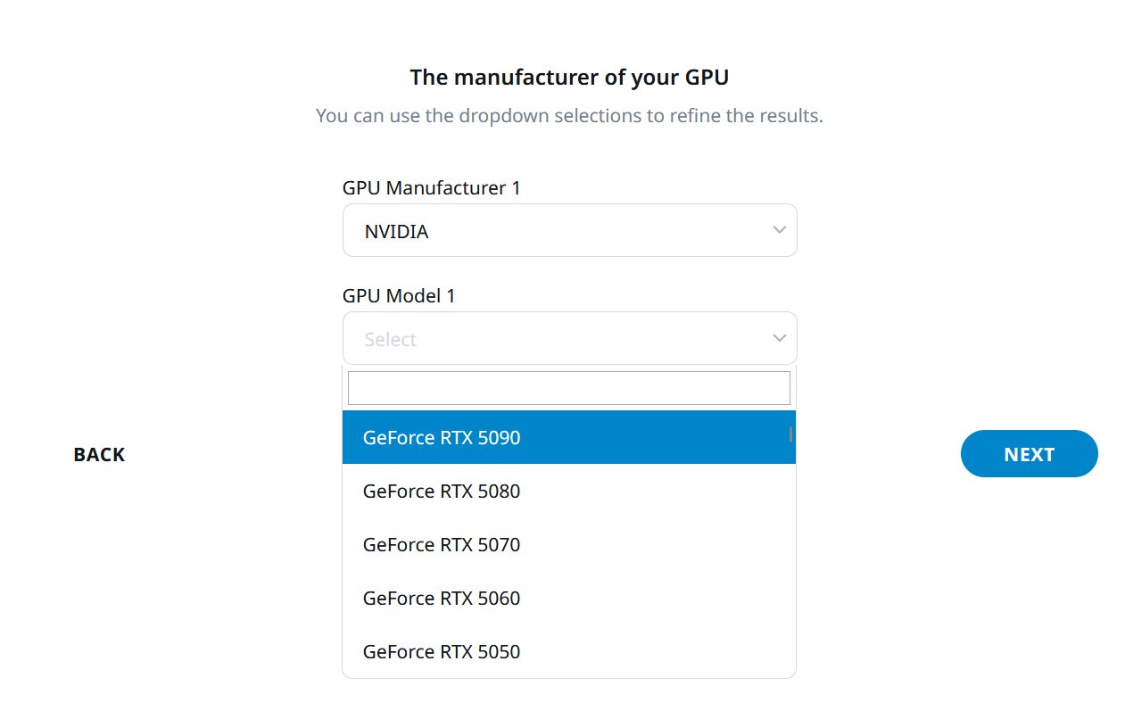 Seasonic listet GeForce RTX 5000