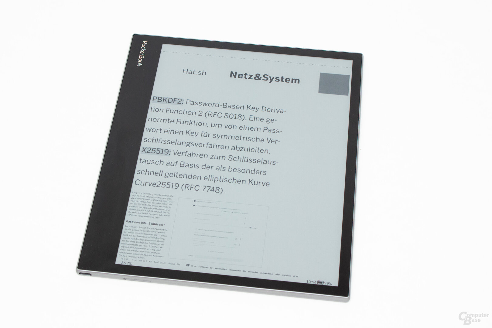 Das PDF-Reflow bietet beim InkPad nicht die von PocketBook gewohnte Qualität