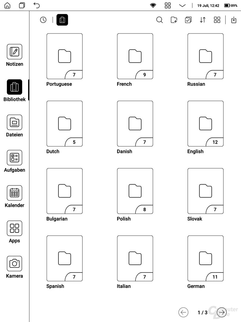 Die Bibliothek ist sehr unübersichtlich