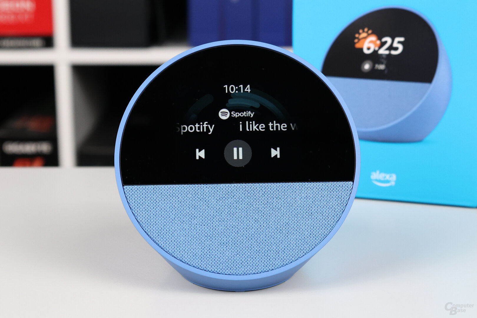 Echo Spot 2: Bedienelemente bei der Musikwiedergabe