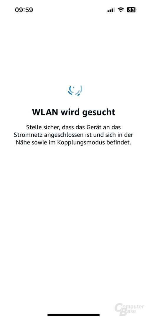Ersteinrichtung des Echo Spot (2024) in der Alexa-App