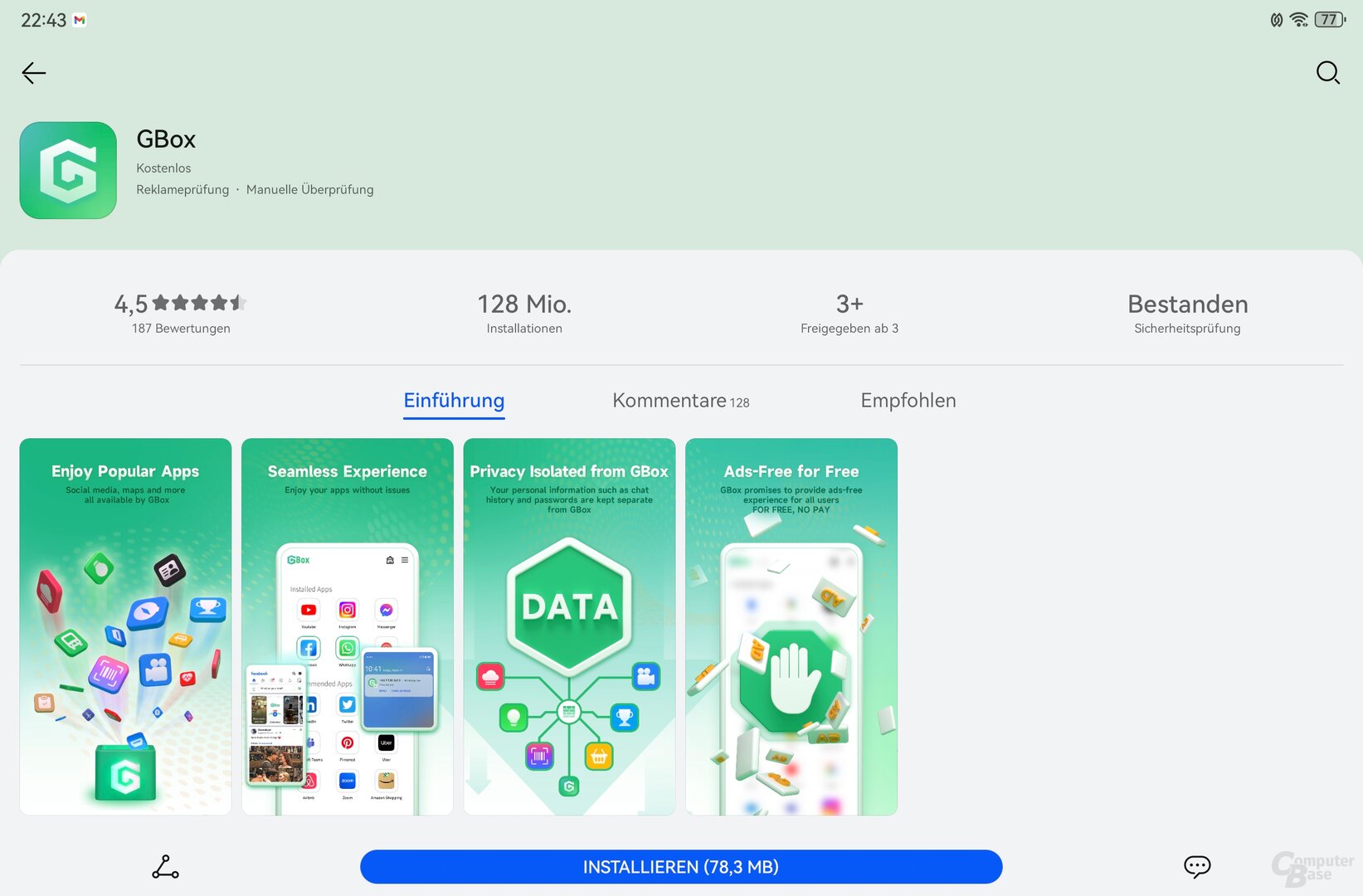 GBox in der AppGallery herunterladen