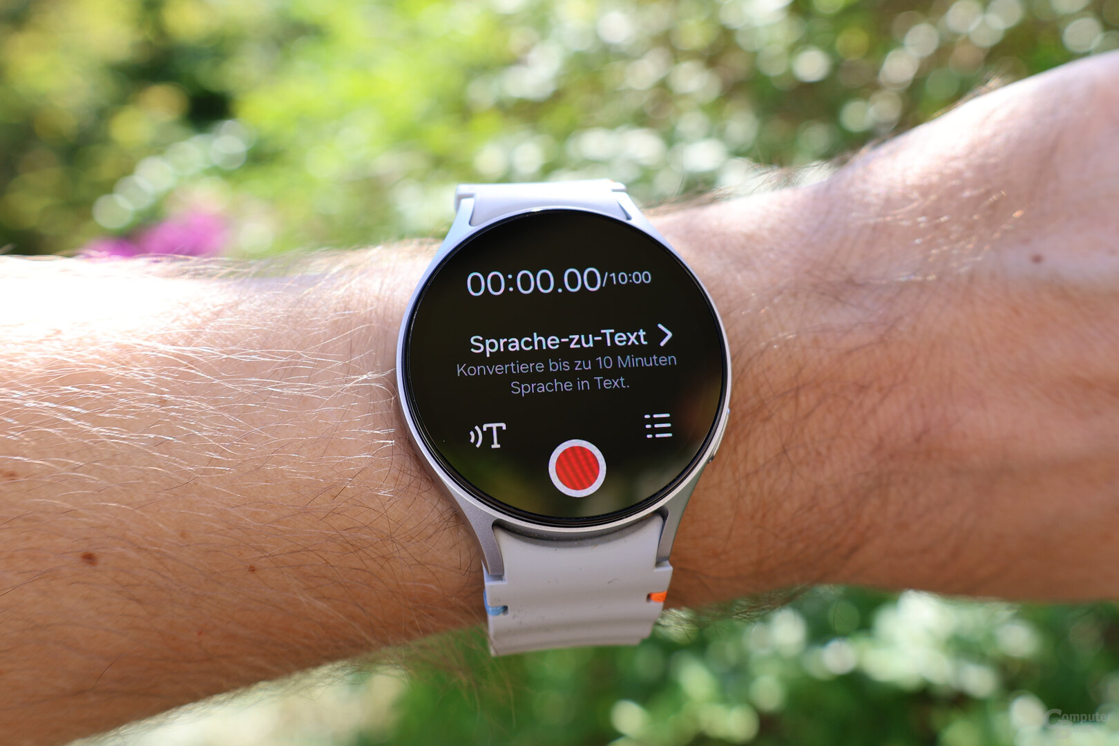 Transkription mit Galaxy AI direkt auf der Galaxy Watch 7