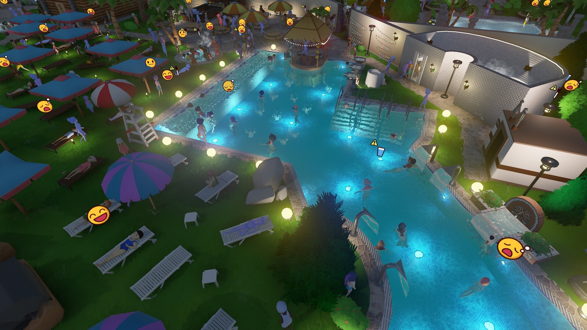 Dem Spieler bleibt eine freie Hand bei Gestaltung seines Wasserparks.