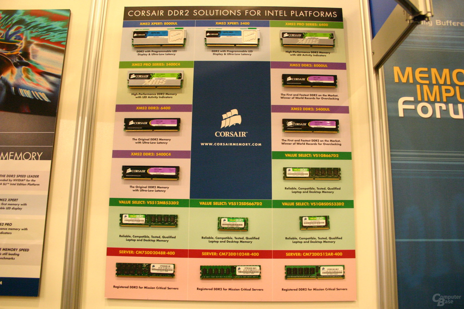 Corsairs DDR2-Speichermodule für die Intel-Plattform