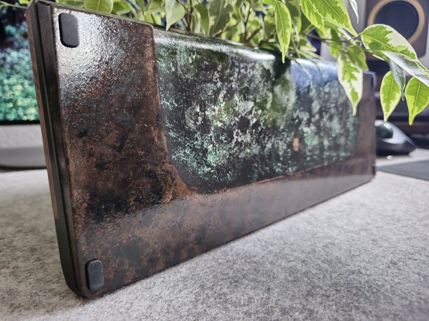 Rückseite der Tastatur