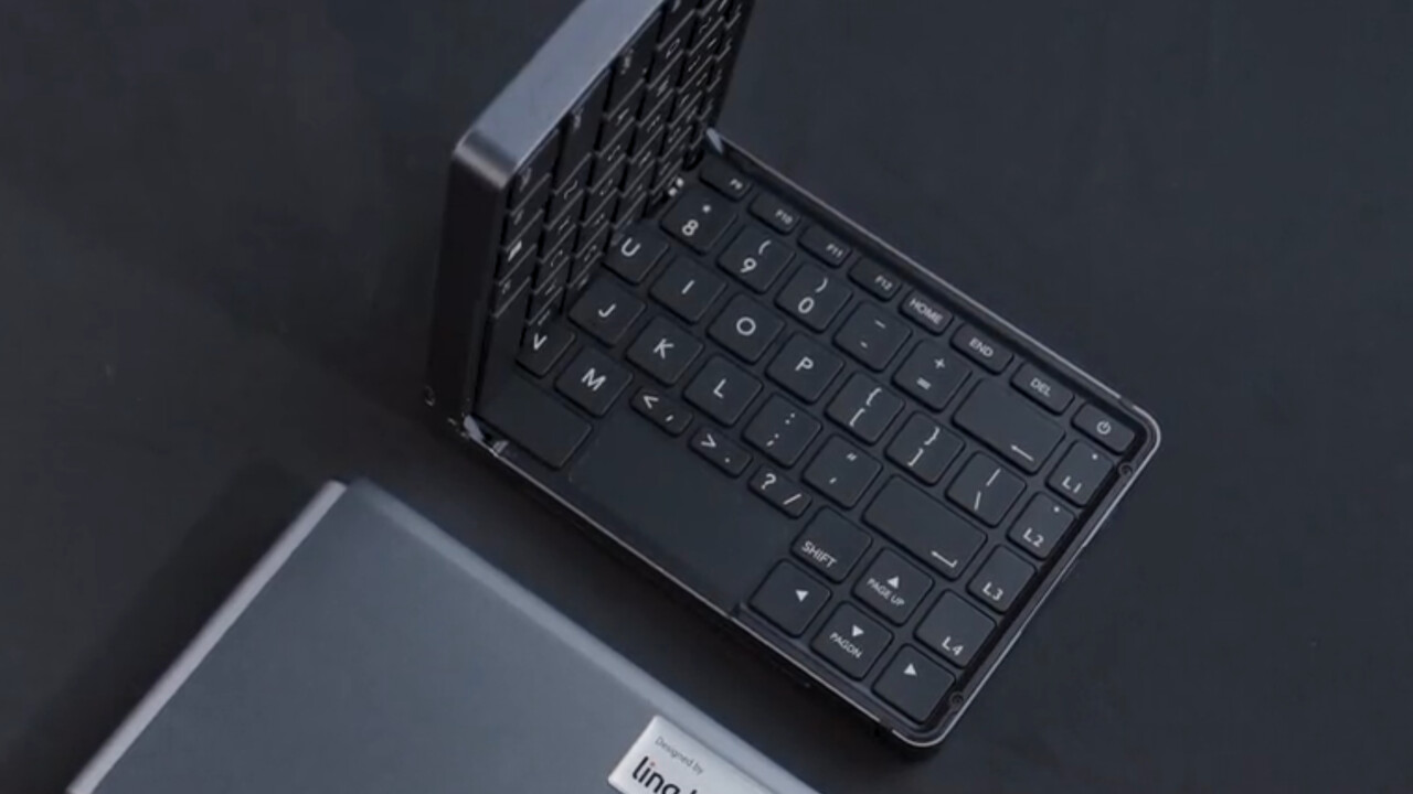 Unusual mini PC: folding keyboard with integrated Ryzen starts on Kickstarter