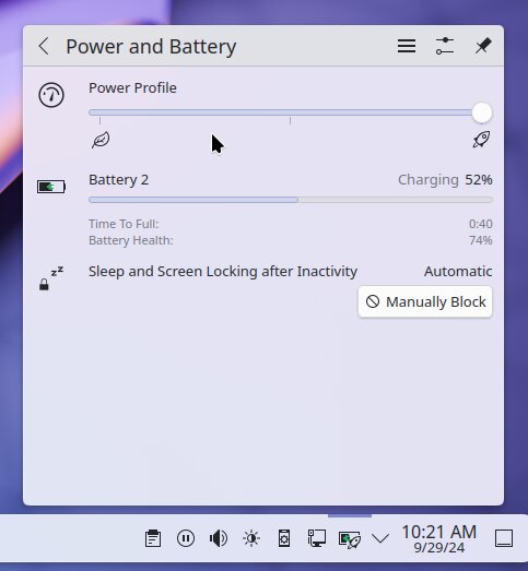 Energieverwaltungs-Widget
