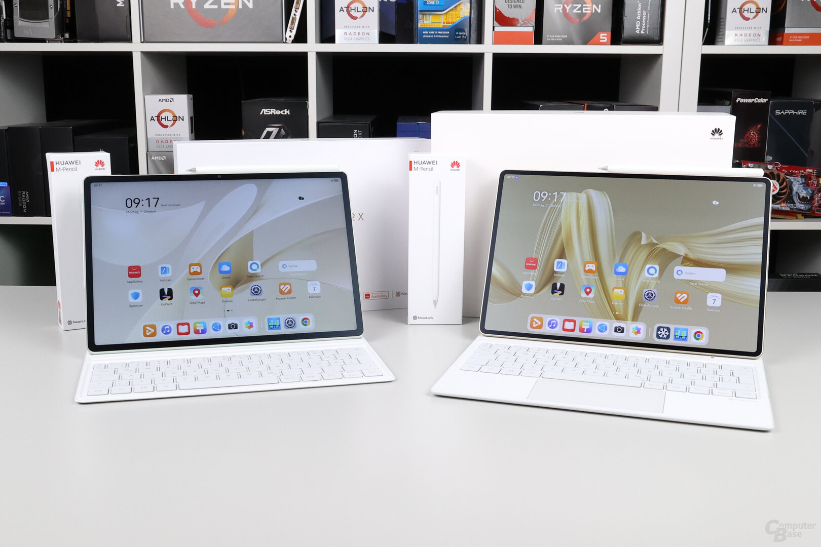 Huawei MatePad 12 X (links) und MatePad Pro 12.2 (rechts)