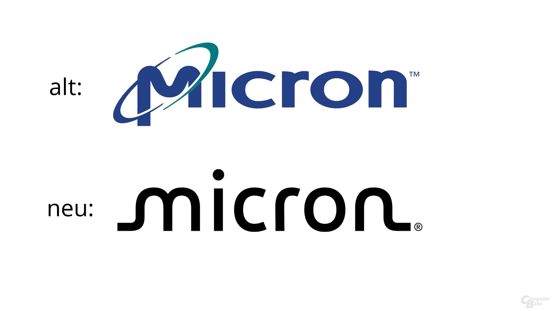 Das neue Micron-Logo und sein Vorgänger